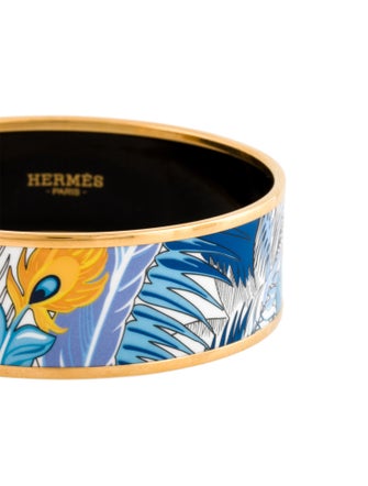 Hermès Wide Enamel Mythique Phoenix Bracelet