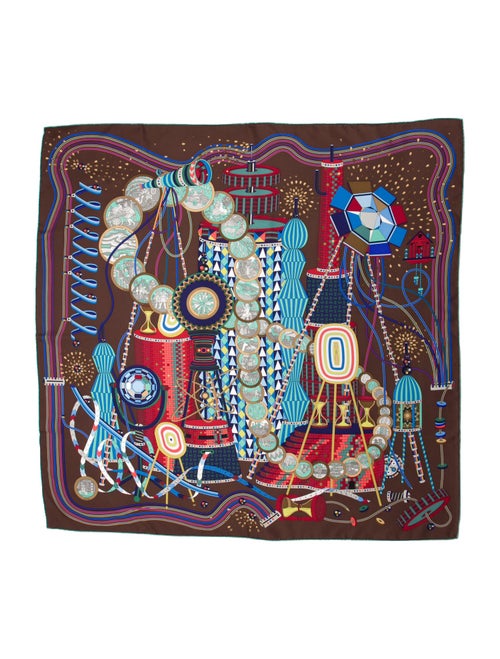 Hermès Le Laboratoire du Temps Silk Scarf