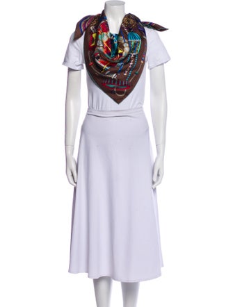 Hermès Le Laboratoire du Temps Silk Scarf