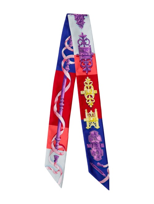 Hermès Ferronnerie Silk Twilly Scarf