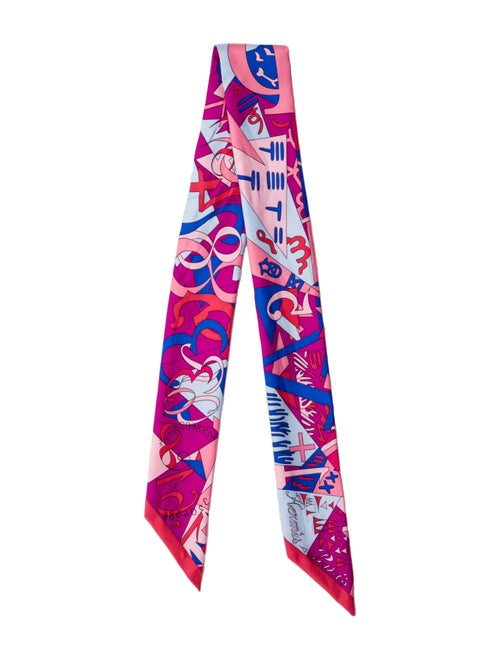Hermès Le Nombre d'Or Silk Twilly Scarf