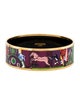 Hermès Wide Enamel Bangle Bracelet