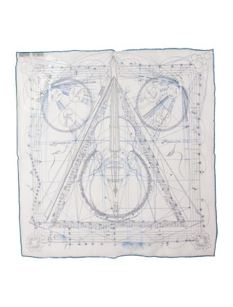 Hermès La Musique des Sphères Mousseline Silk Scarf