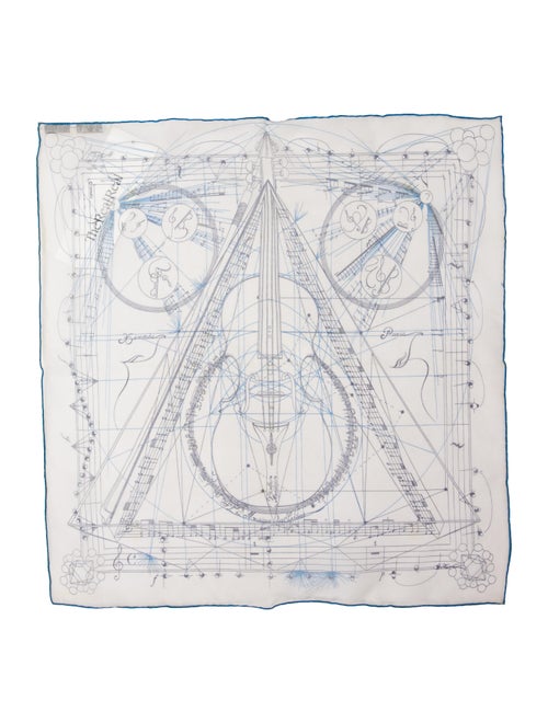 Hermès La Musique des Sphères Mousseline Silk Scarf