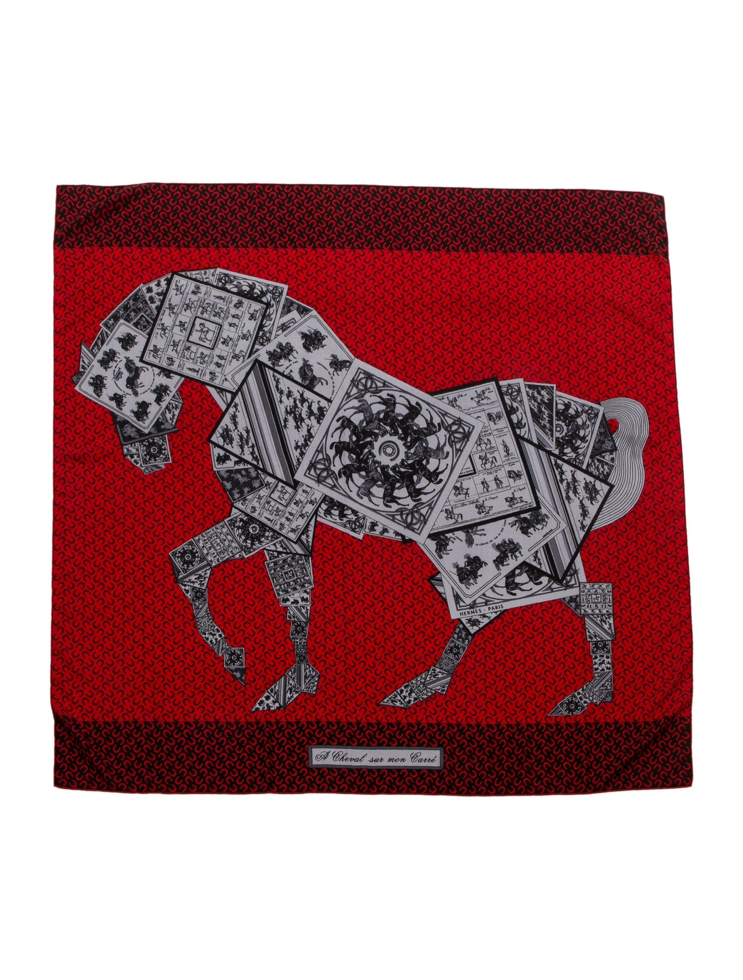 Hermès A Cheval Sur Mon Carré Cashmere Shawl