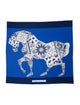 Hermès A Cheval Sur Mon Carré Jersey Silk Scarf