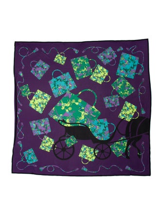 Hermès Kelly en Caleche Jersey Silk Scarf