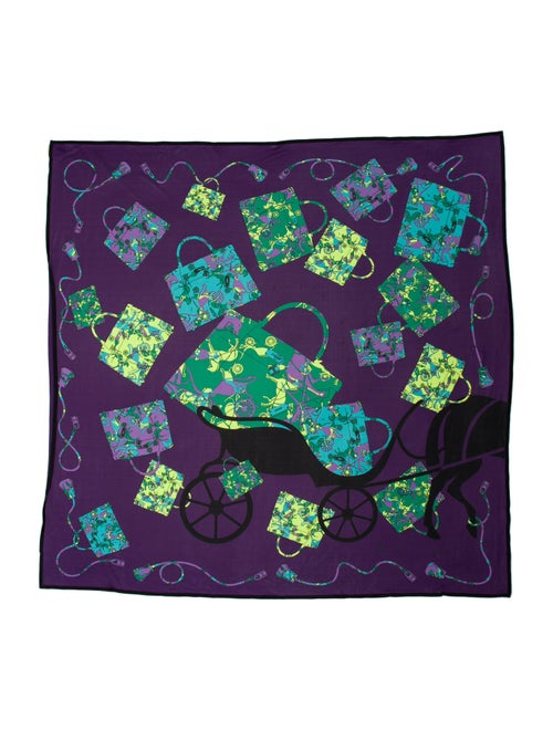 Hermès Kelly en Caleche Jersey Silk Scarf