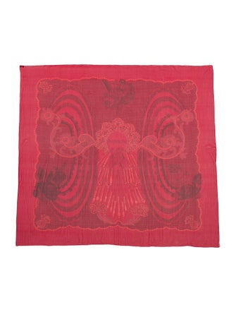 Hermès Doigts De Fée Silk Mousseline Silk Shawl