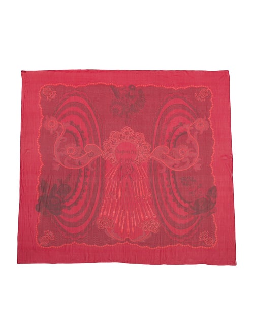 Hermès Doigts De Fée Silk Mousseline Silk Shawl