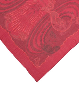 Hermès Doigts De Fée Silk Mousseline Silk Shawl