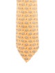 Hermès Pattern Print Silk Tie