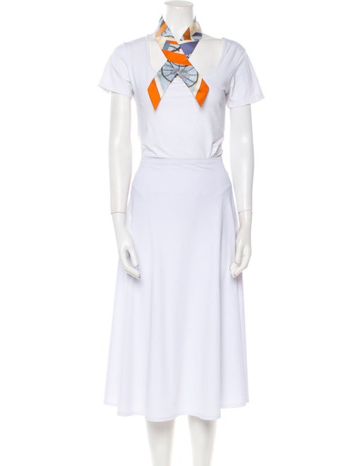 Hermès Springs Springs Bague Silk Twilly Scarf