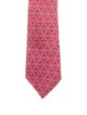 Hermès Pattern Print Silk Tie