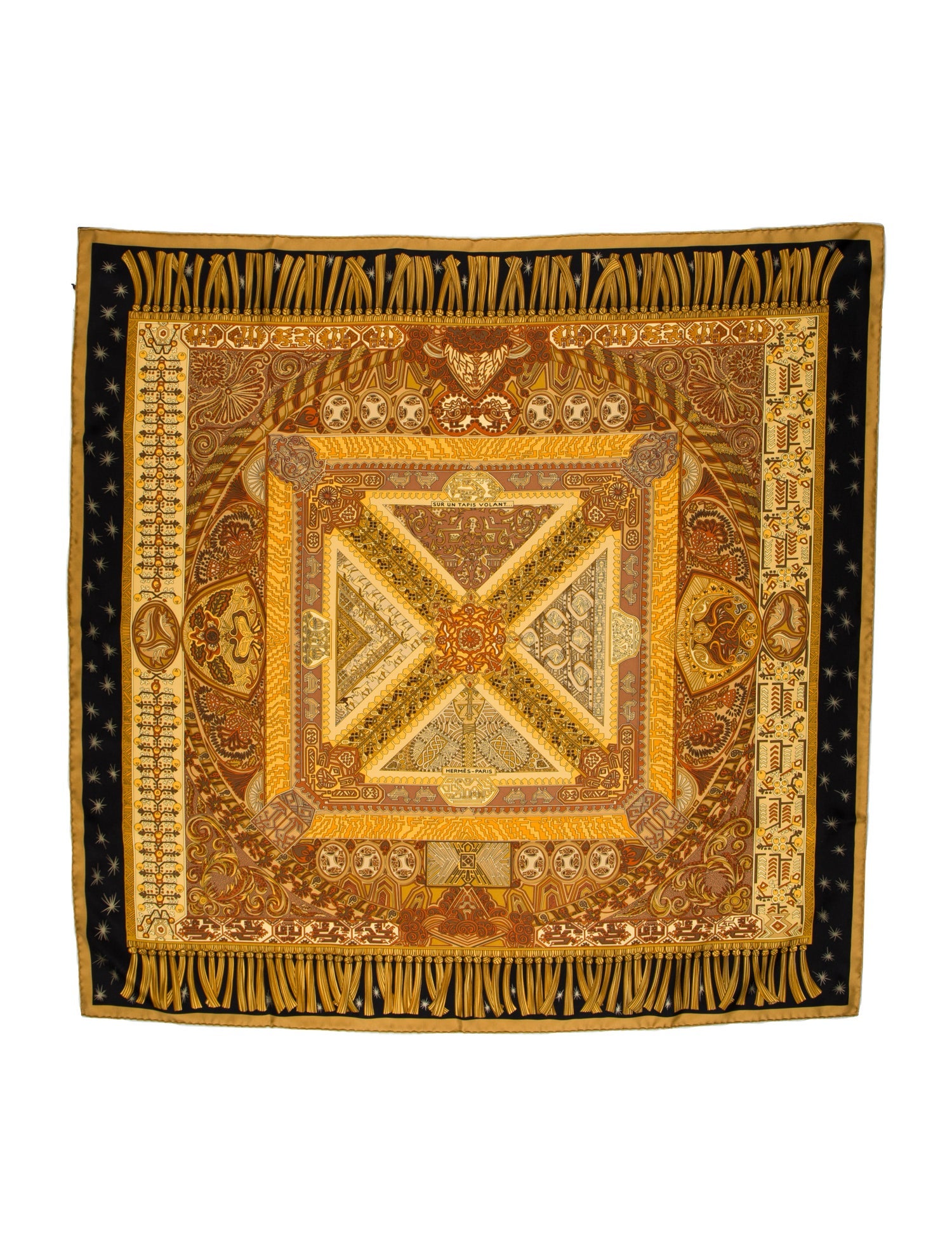 Hermès Sur Un Tapis Volant Silk Scarf w/ Tags