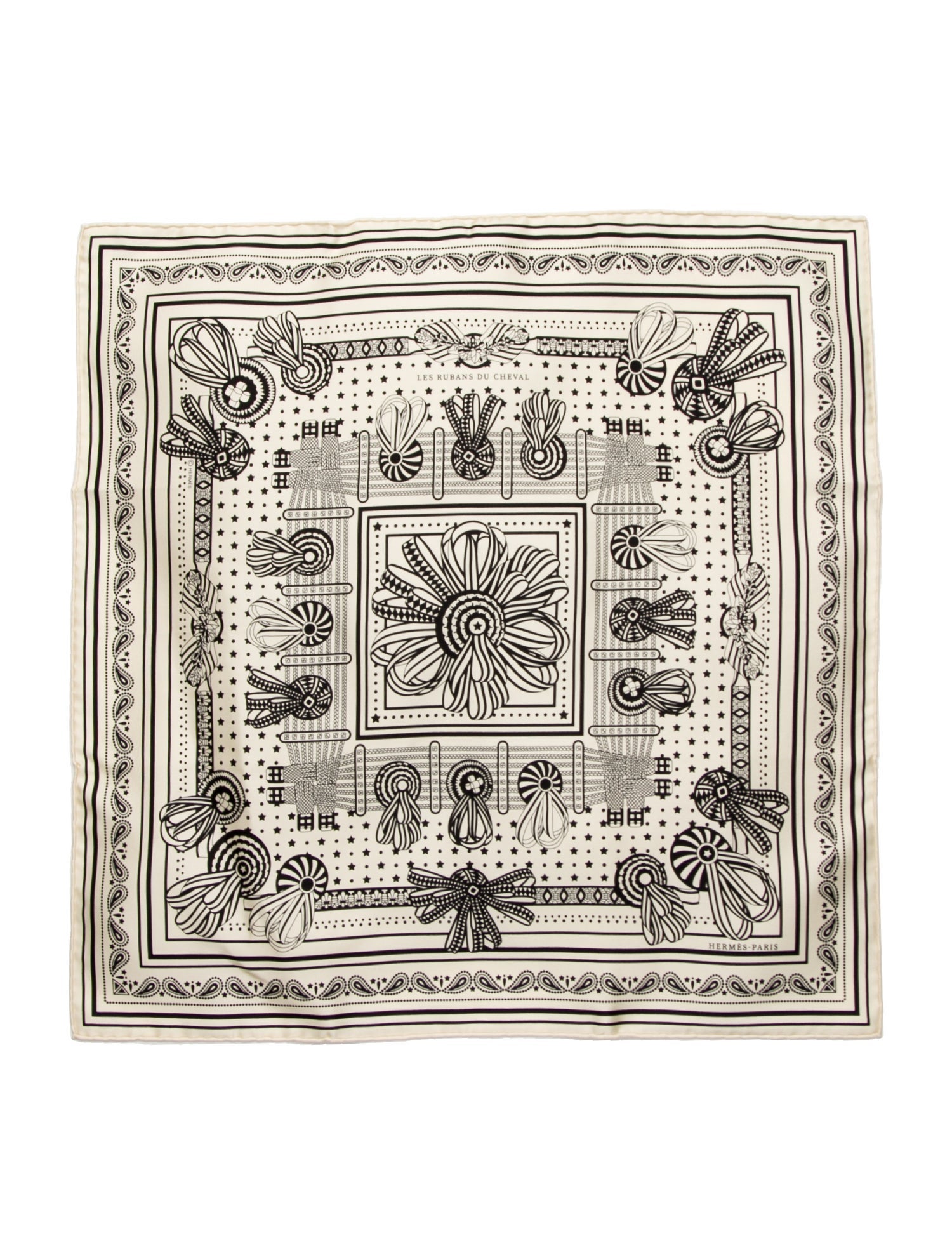 Hermès Les Rubans du Cheval Bandana Silk Scarf w/ Tags