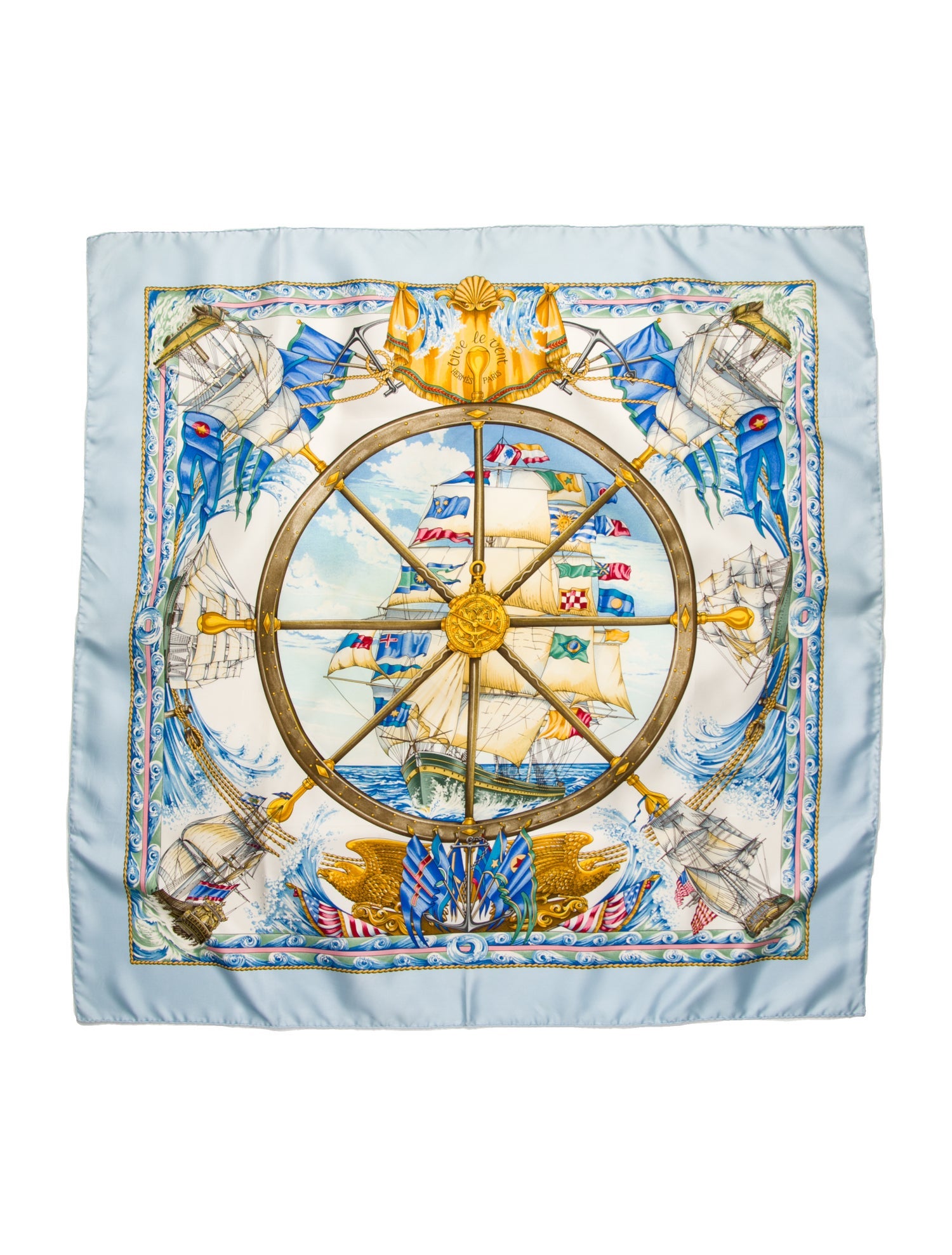 Hermès Vive Le Vent Silk Scarf