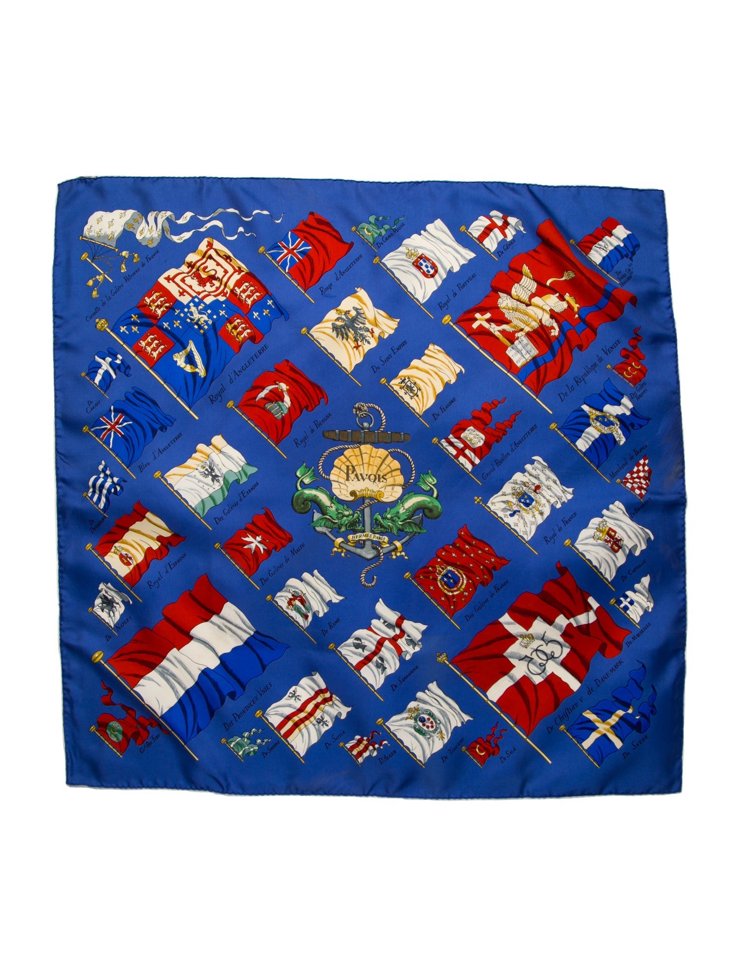 Hermès Pavois Silk Scarf