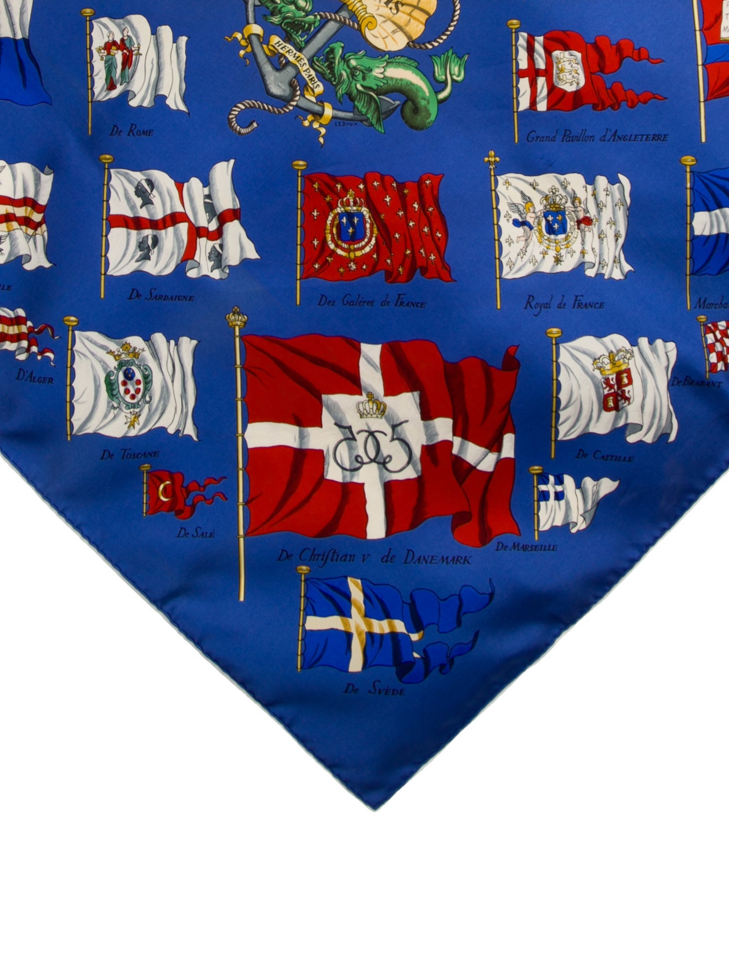 Hermès Pavois Silk Scarf