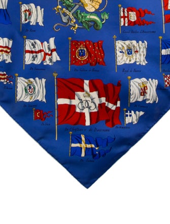 Hermès Pavois Silk Scarf