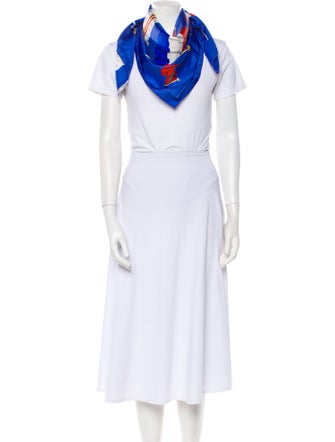 Hermès Pavois Silk Scarf