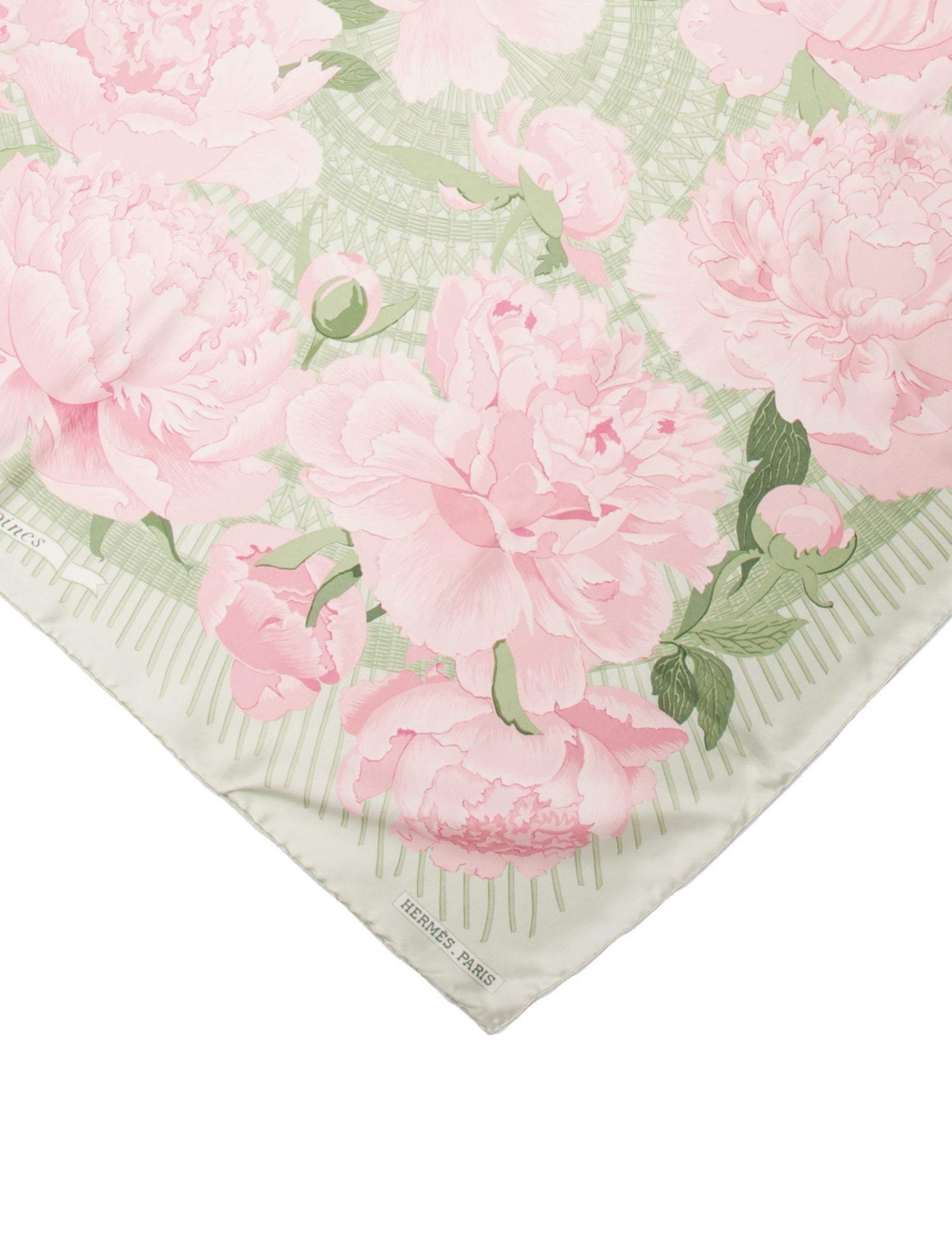 Hermès Les Pivoines Silk Scarf