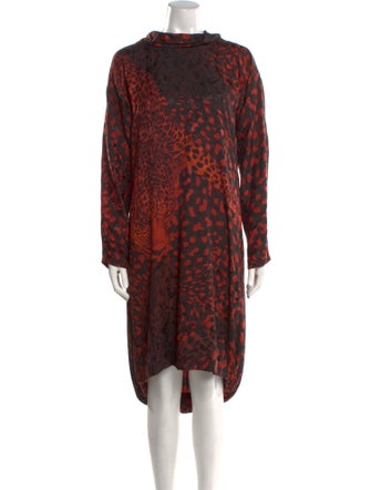 Hermès Silk Knee-Length Dress