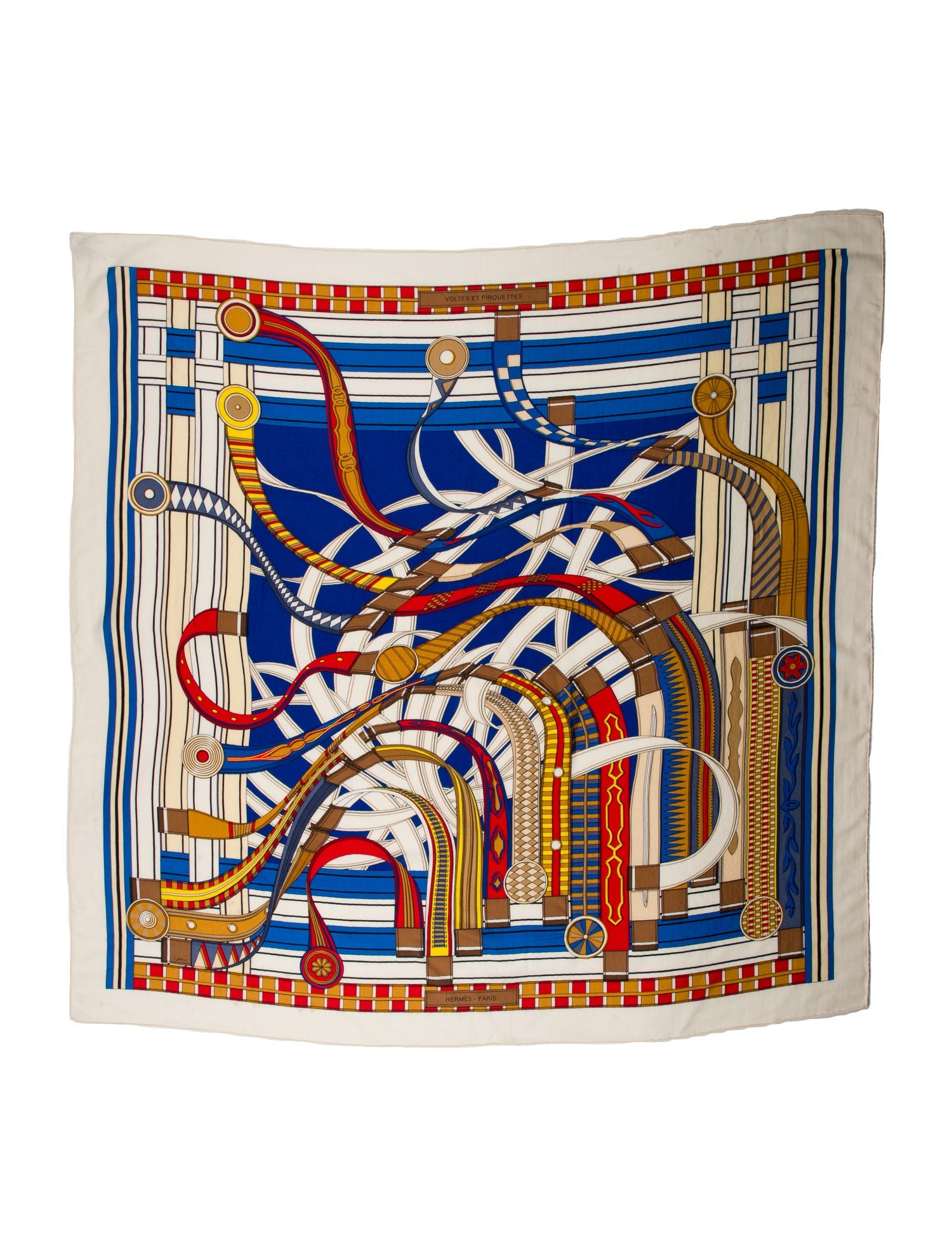 Hermès Voltes Et Pirouettes Cashmere Shawl