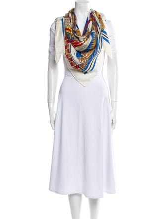 Hermès Voltes Et Pirouettes Cashmere Shawl