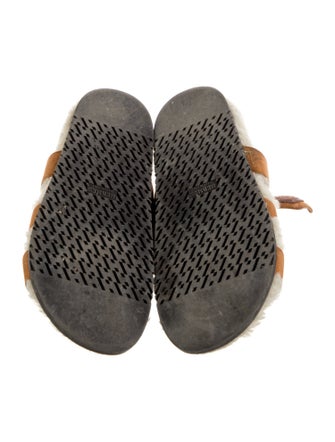 Hermès Suede Slides