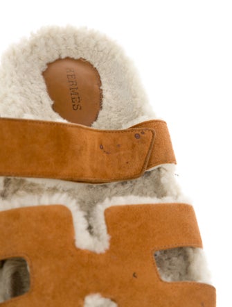 Hermès Suede Slides