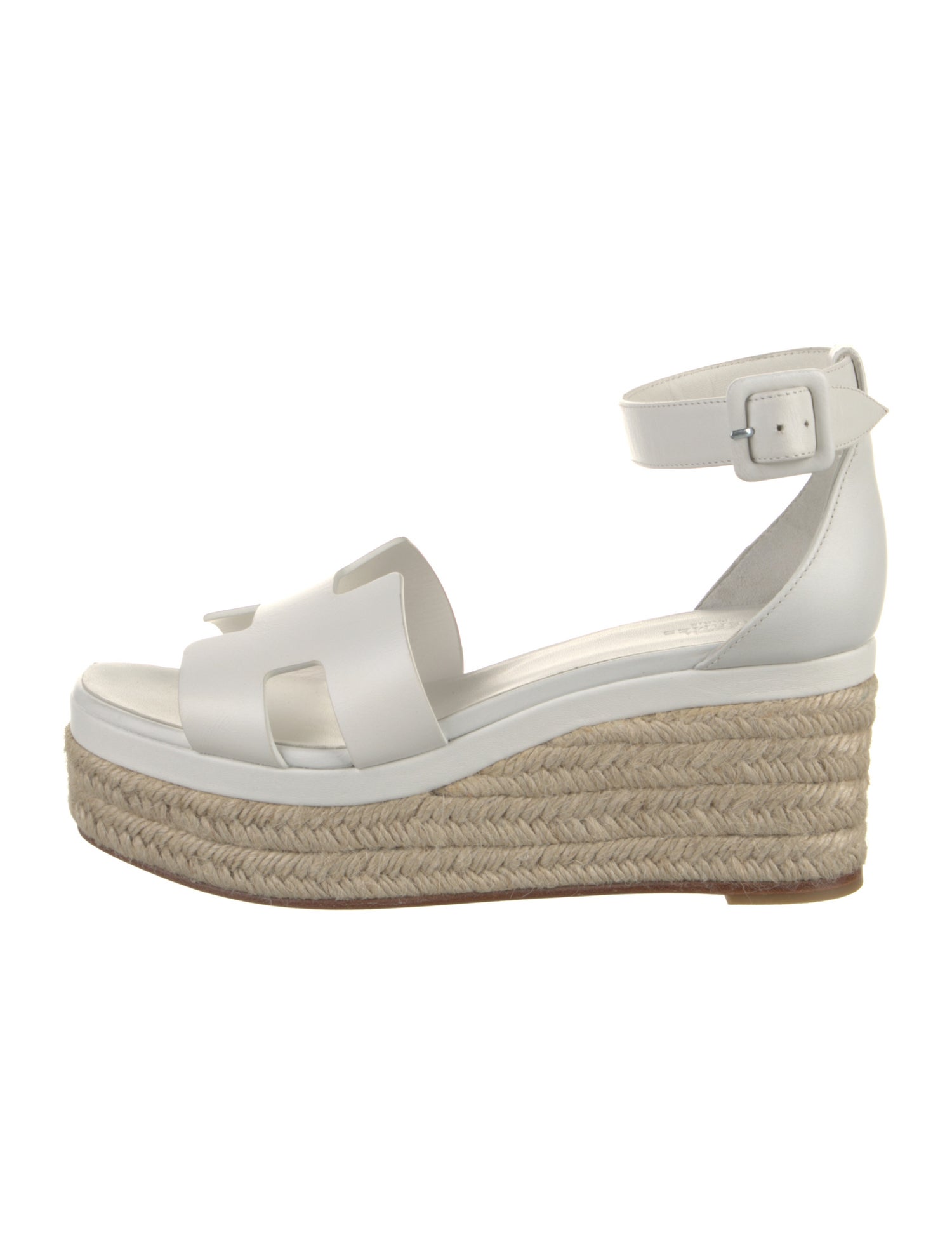 Hermès Elda Leather Espadrilles