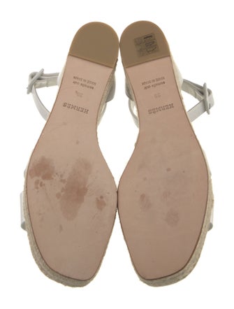 Hermès Elda Leather Espadrilles