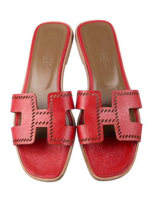 Hermès Oran Leather Slides