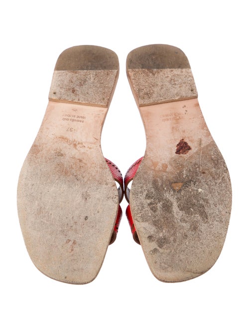 Hermès Oran Leather Slides