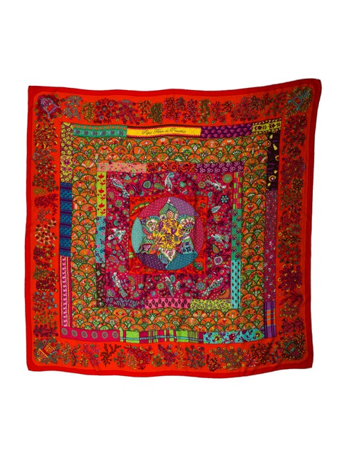 Hermès Piqué Fleuri De Provence Cashmere Shawl