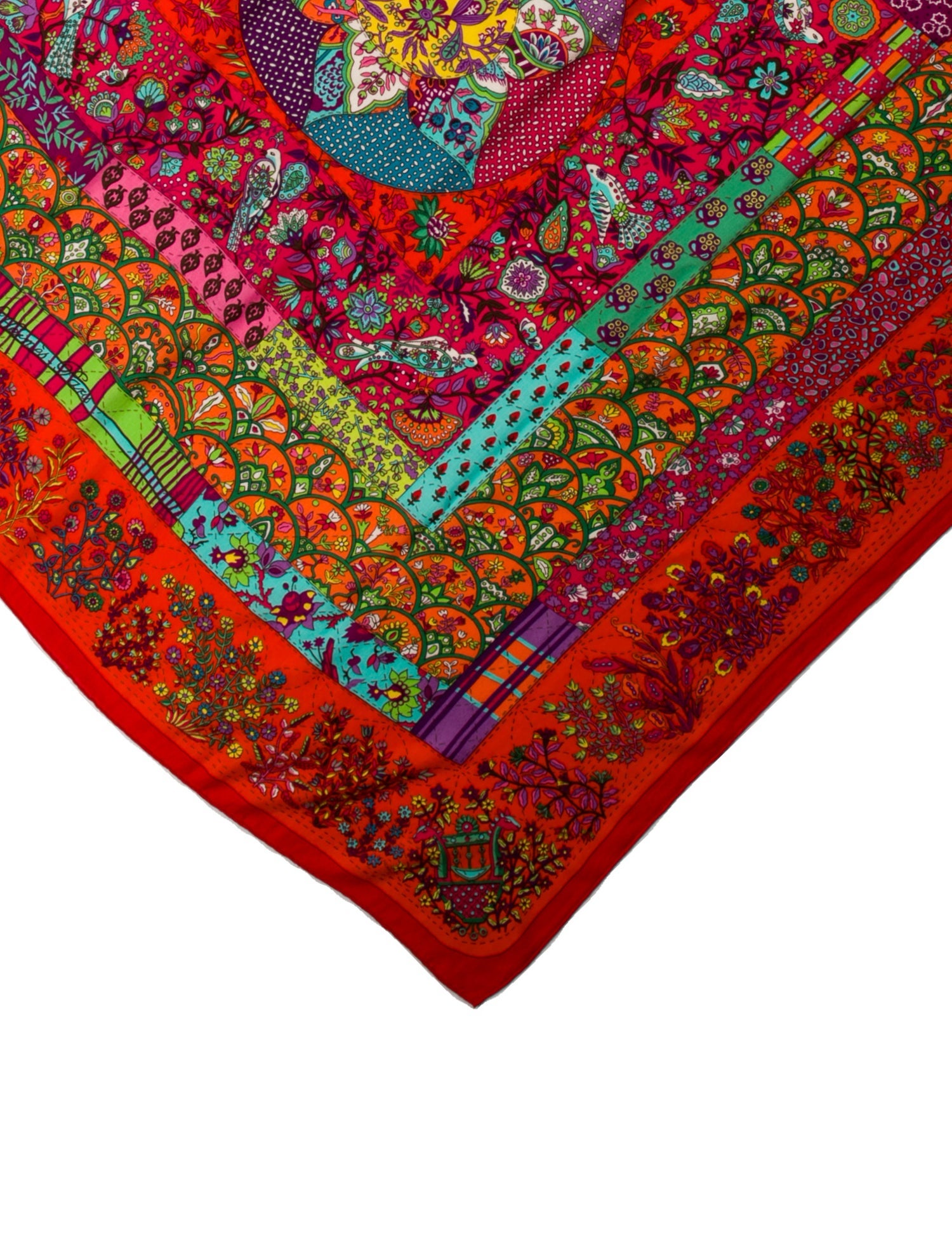 Hermès Piqué Fleuri De Provence Cashmere Shawl