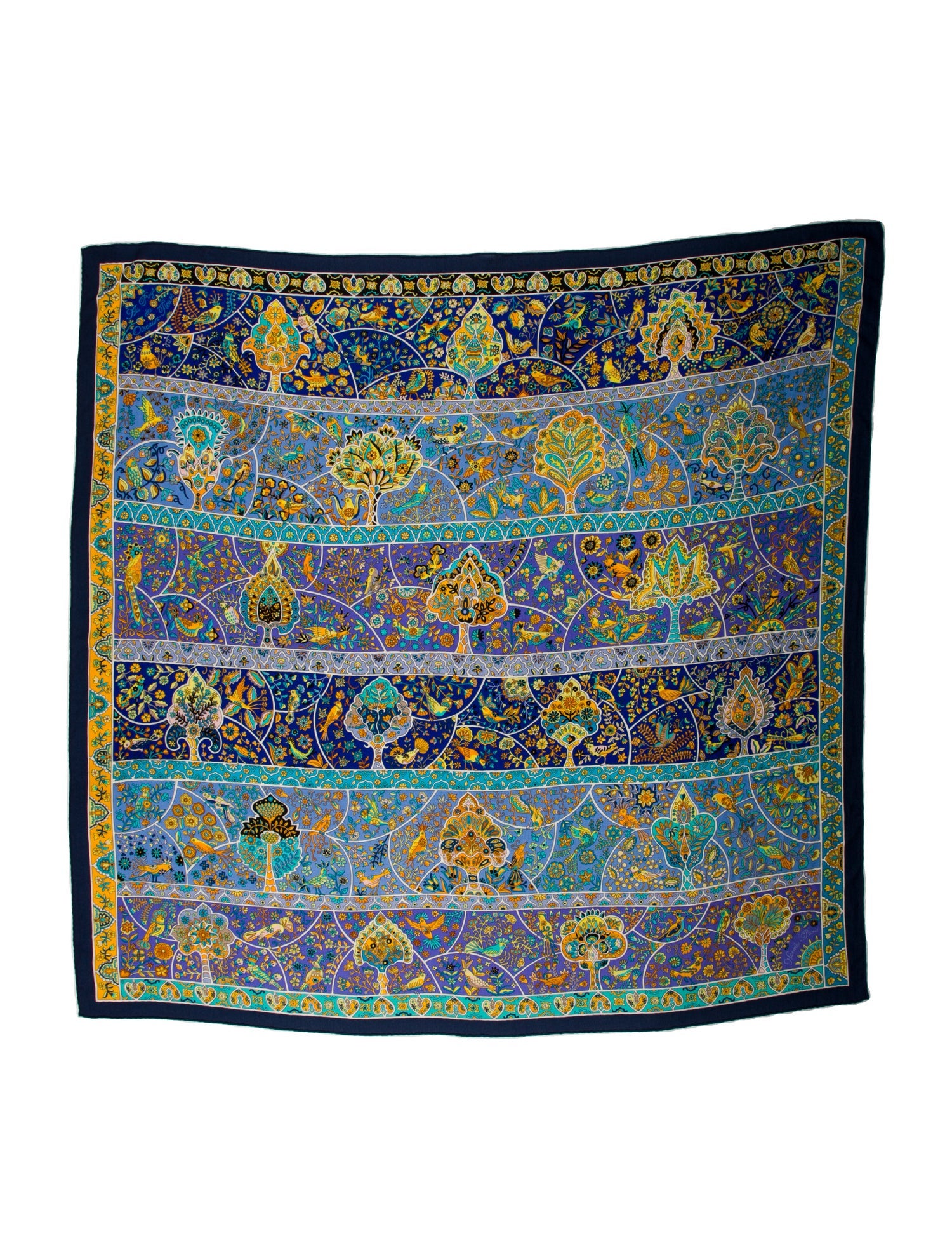 Hermès Au Pays De Oiseaux Cashmere Shawl