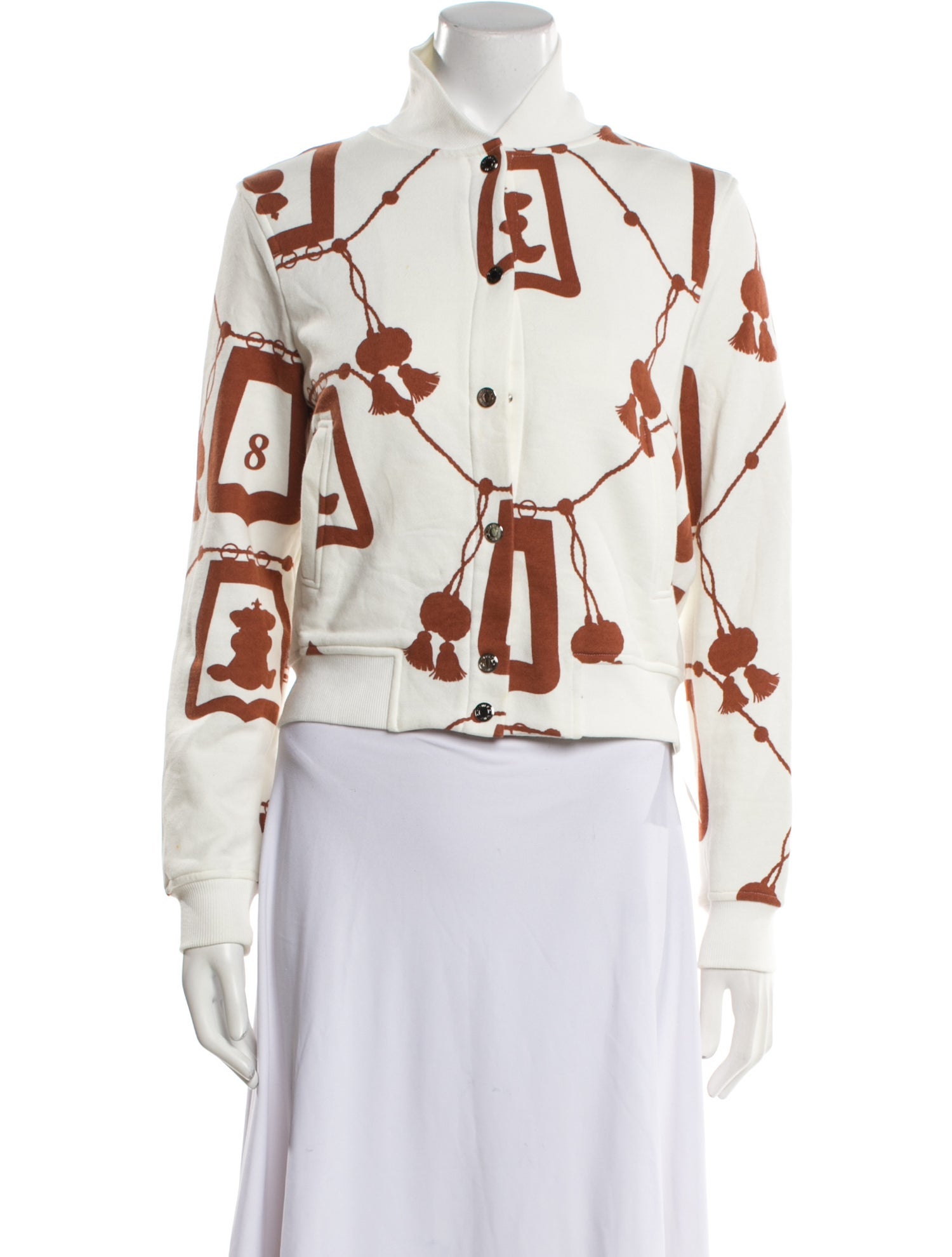 Hermès Printed Biker Jacket