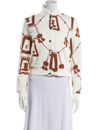 Hermès Printed Biker Jacket