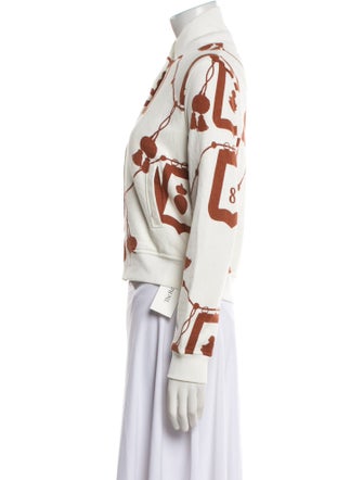 Hermès Printed Biker Jacket