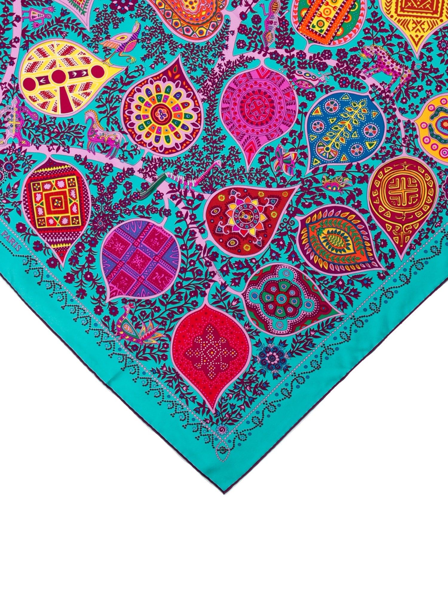 Hermès L'arbre de Vie Silk Scarf