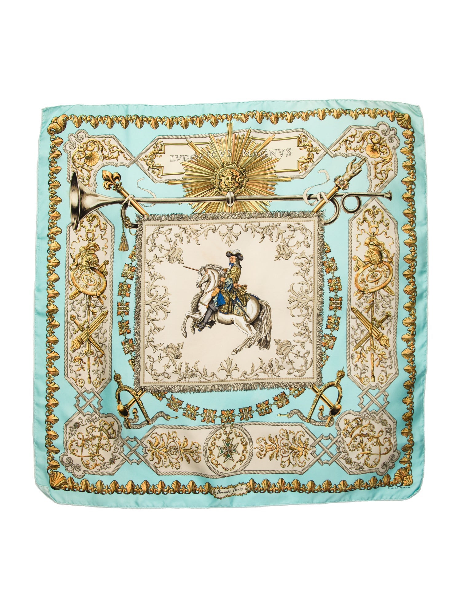 Hermès Lvdovicvs Magnvs Silk Scarf
