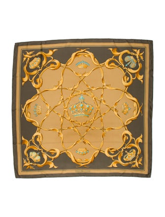 Hermès Couronnes Silk Scarf
