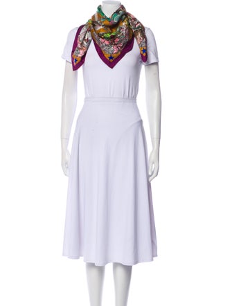 Hermès Faune Et Flore du Texas Wildlife Silk Scarf