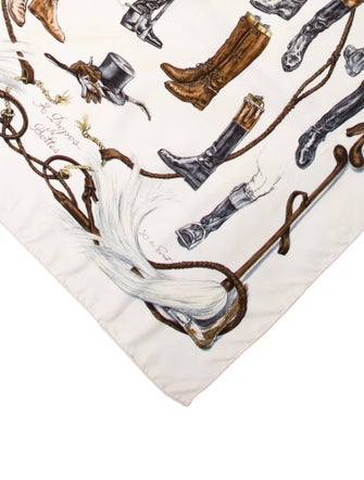 Hermès A Propos de Bottes Silk Scarf