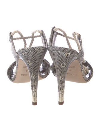 Hermès Lizard Animal Print Sandals