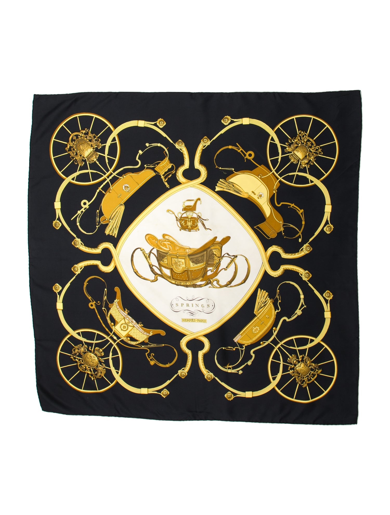 Hermès Springs Silk Scarf