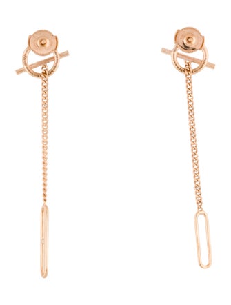 Hermès 18K Echappee Drop Earrings