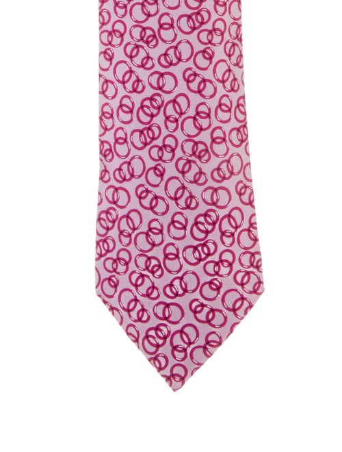 Hermès Patterned Silk Tie